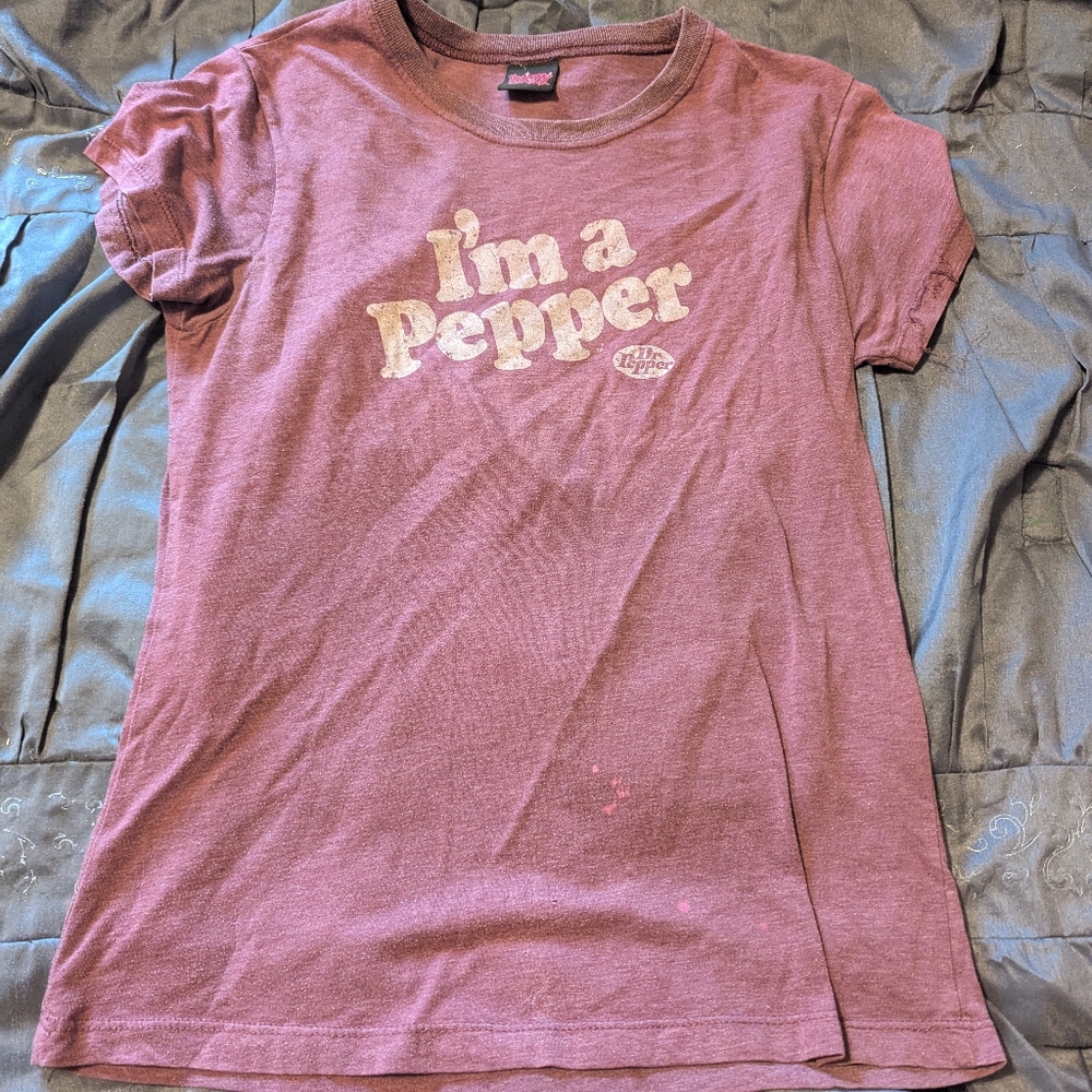 Dr Pepper Graphic Tee in Pink